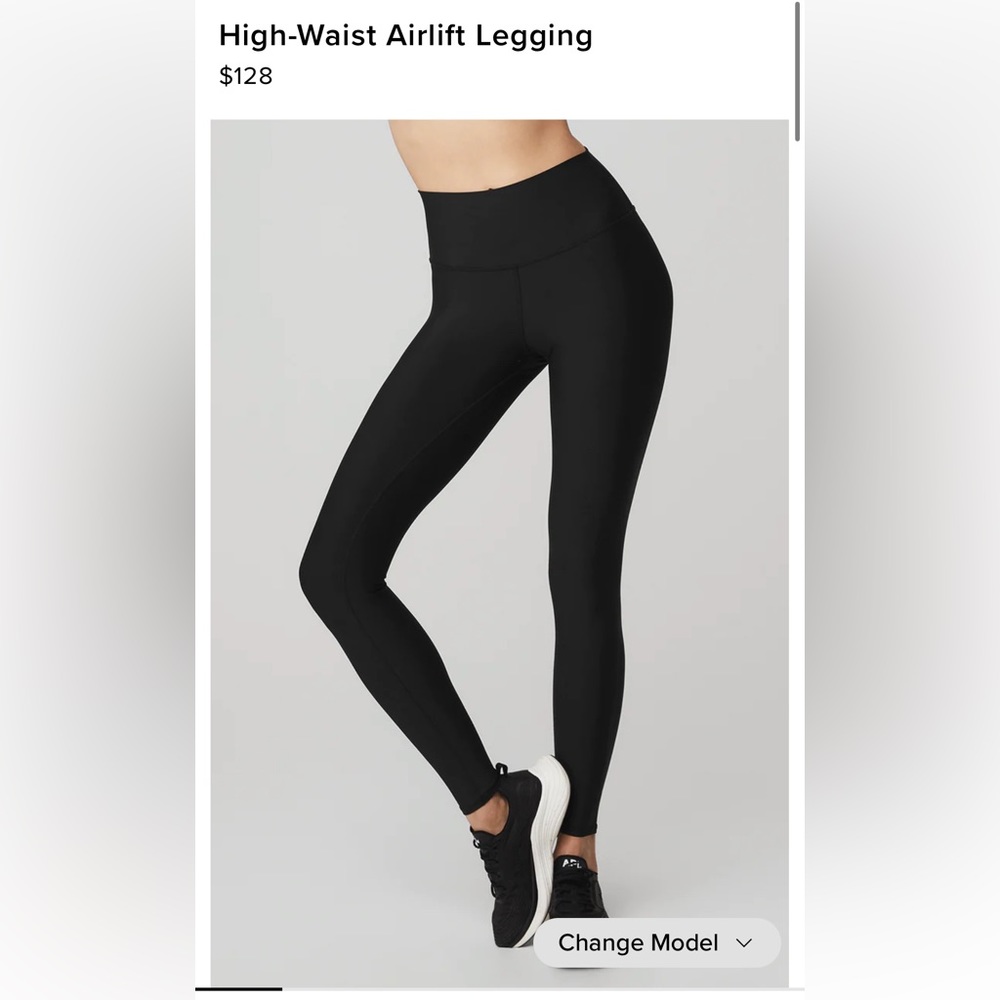 Alo highwaist airlift legging size small black